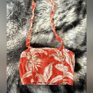 Tropical Leaf Print Tank top